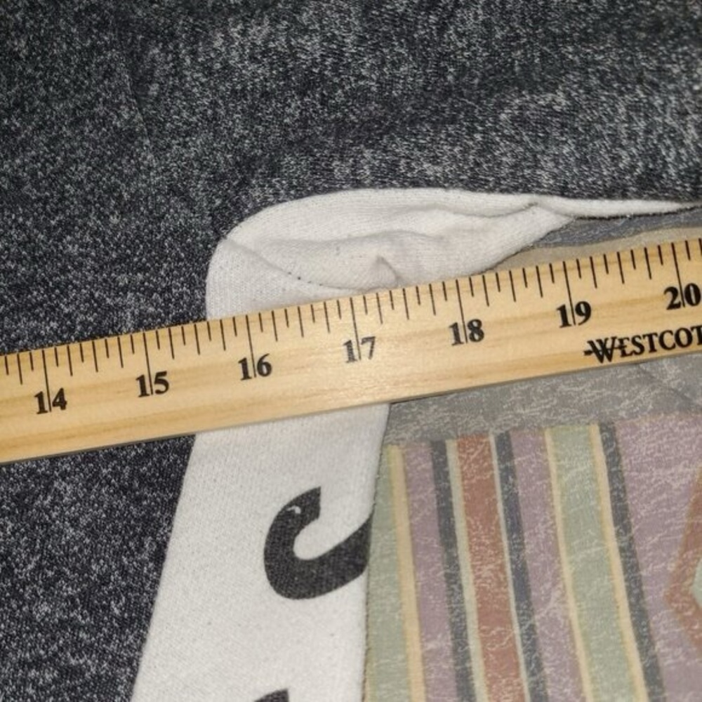 Guess L Angles Hoodie Ladies Size Small Fleece zip up in Black white pockets - Picture 4 of 7